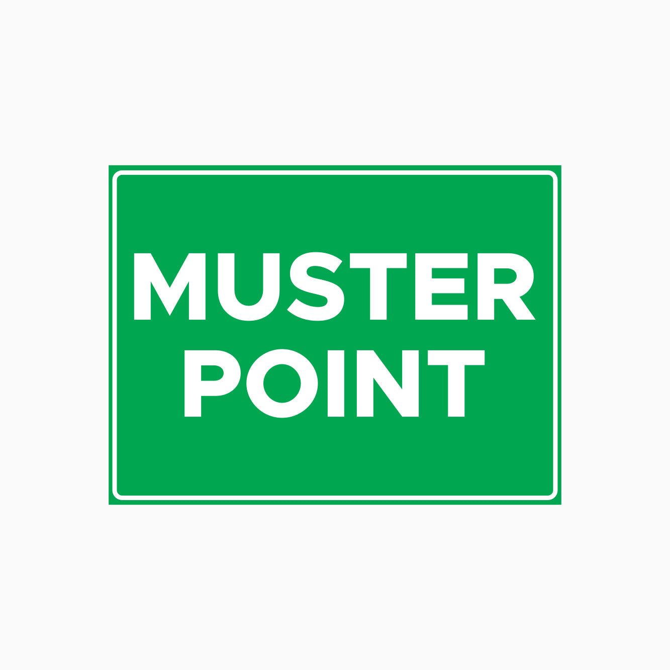 MUSTER POINT SIGN – Get signs