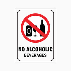 NO ALCOHOLIC BEVERAGES SIGN