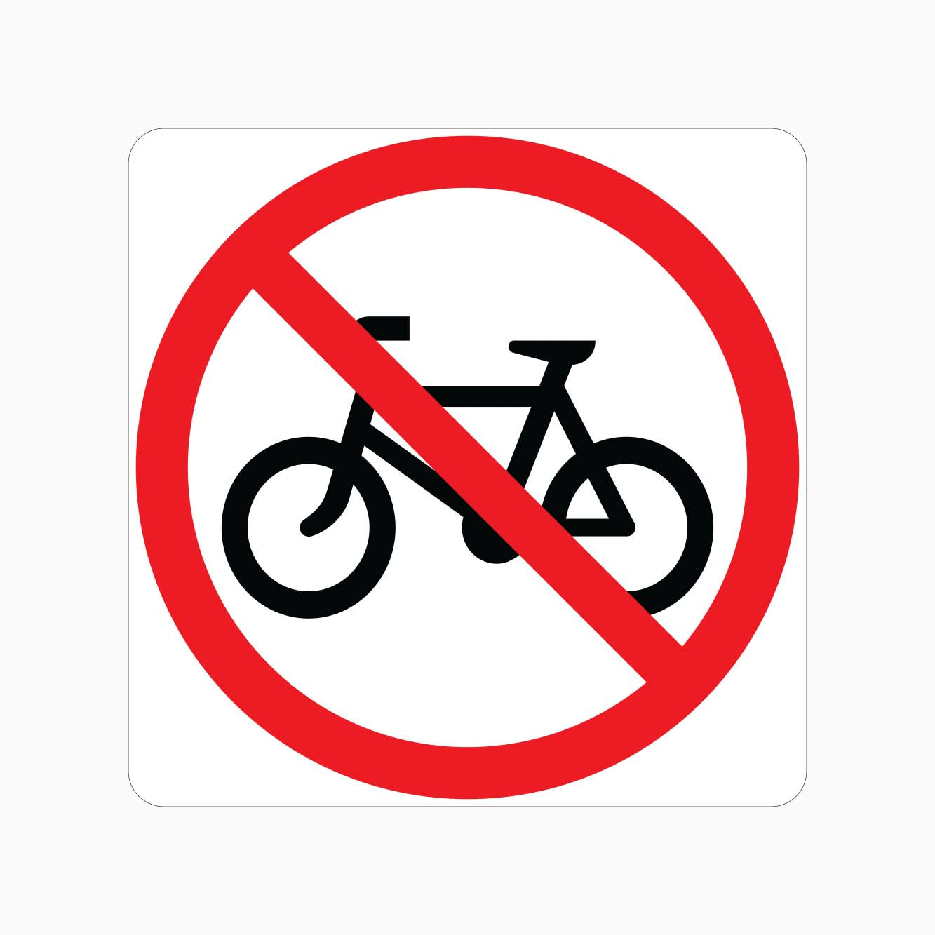NO BICYCLE SIGN R6-10-3 - GET SIGNS