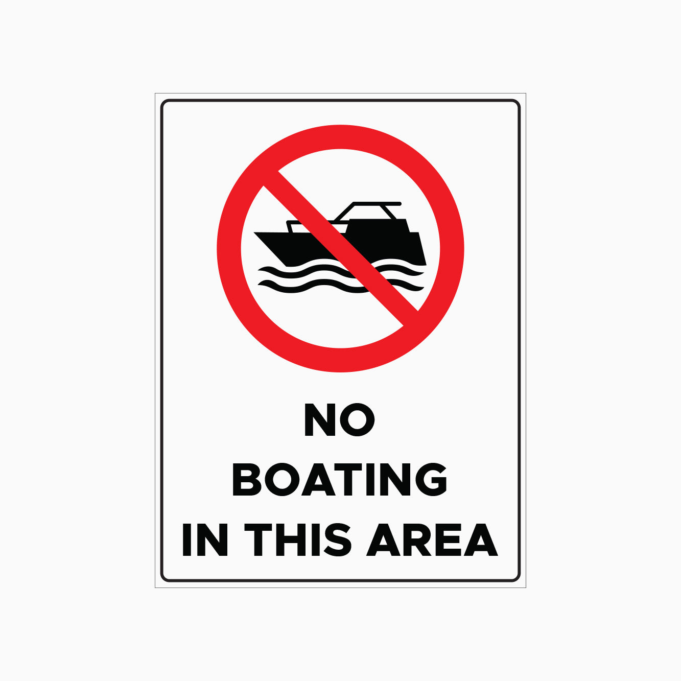 Row Boating Sign NO BOATING IN THIS AREA SIGN | GET SIGNS – Get signs