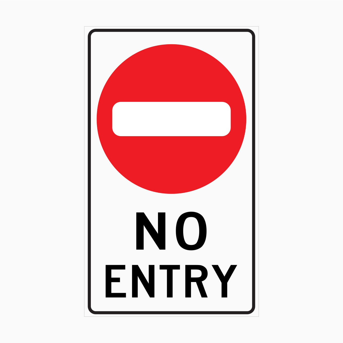 No Entry Signposts NO ENTRY SIGN - 450MM X750MM – Get signs