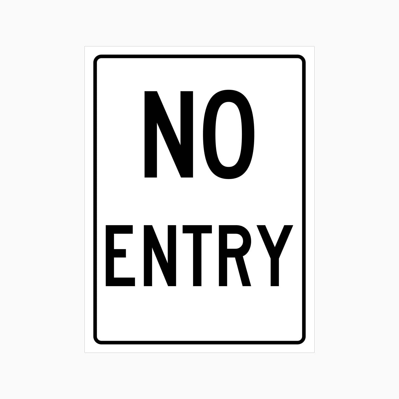 NO ENTRY SIGN Australia 600 x 450mm metal | GET SIGNS
