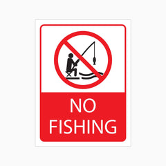 NO FISHING SIGN