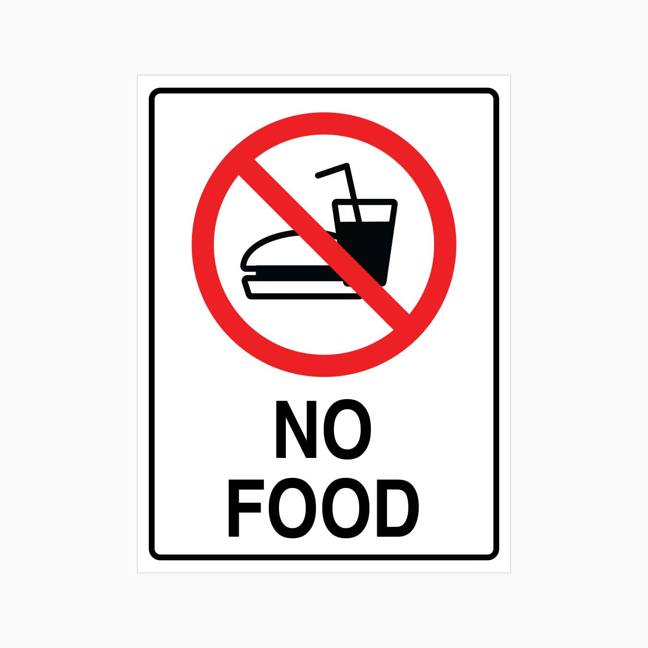 No Food Sign Australia | Get Signs: Quality Materials, Fast Delivery ...