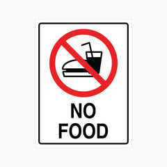 NO FOOD SIGN