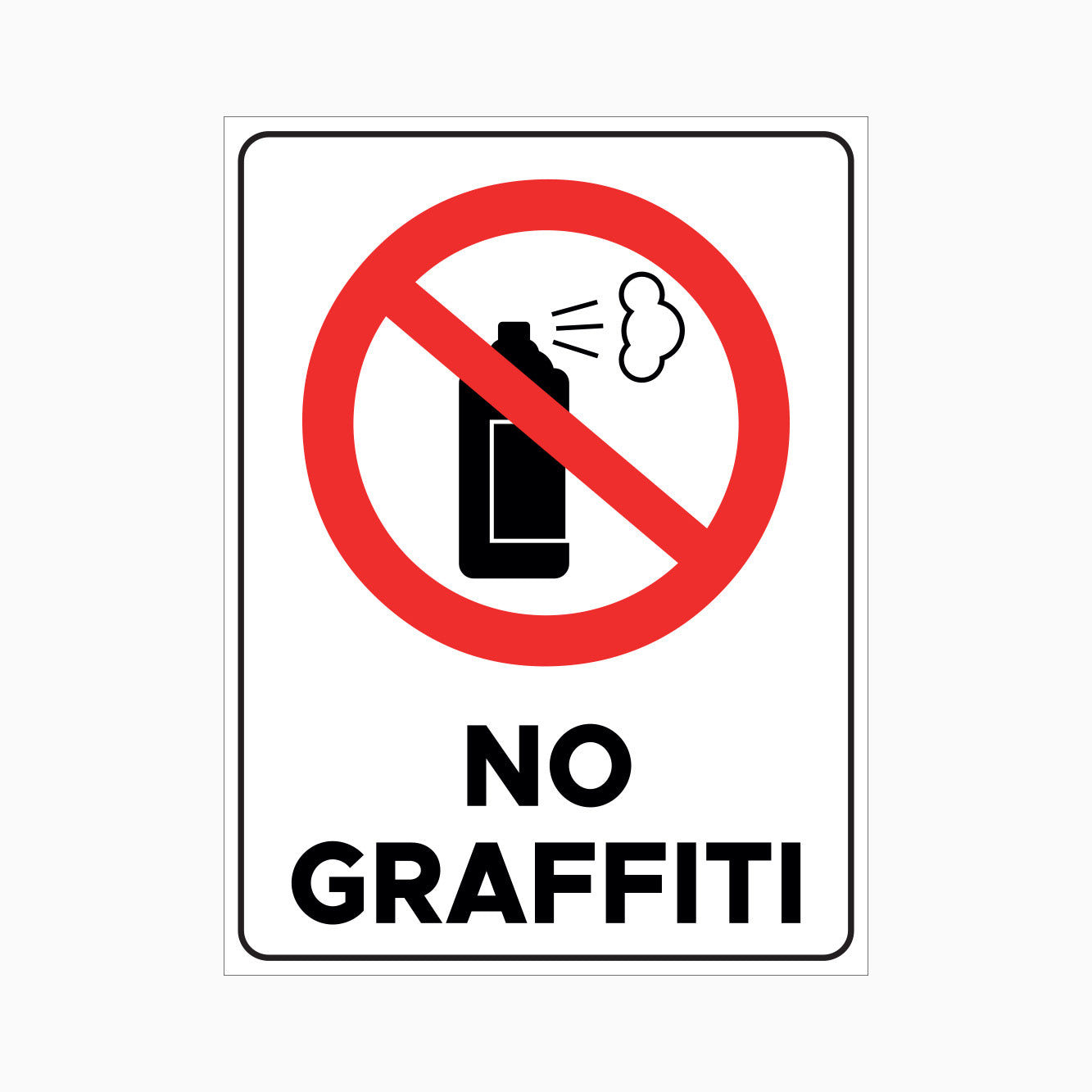 NO GRAFFITI SIGN