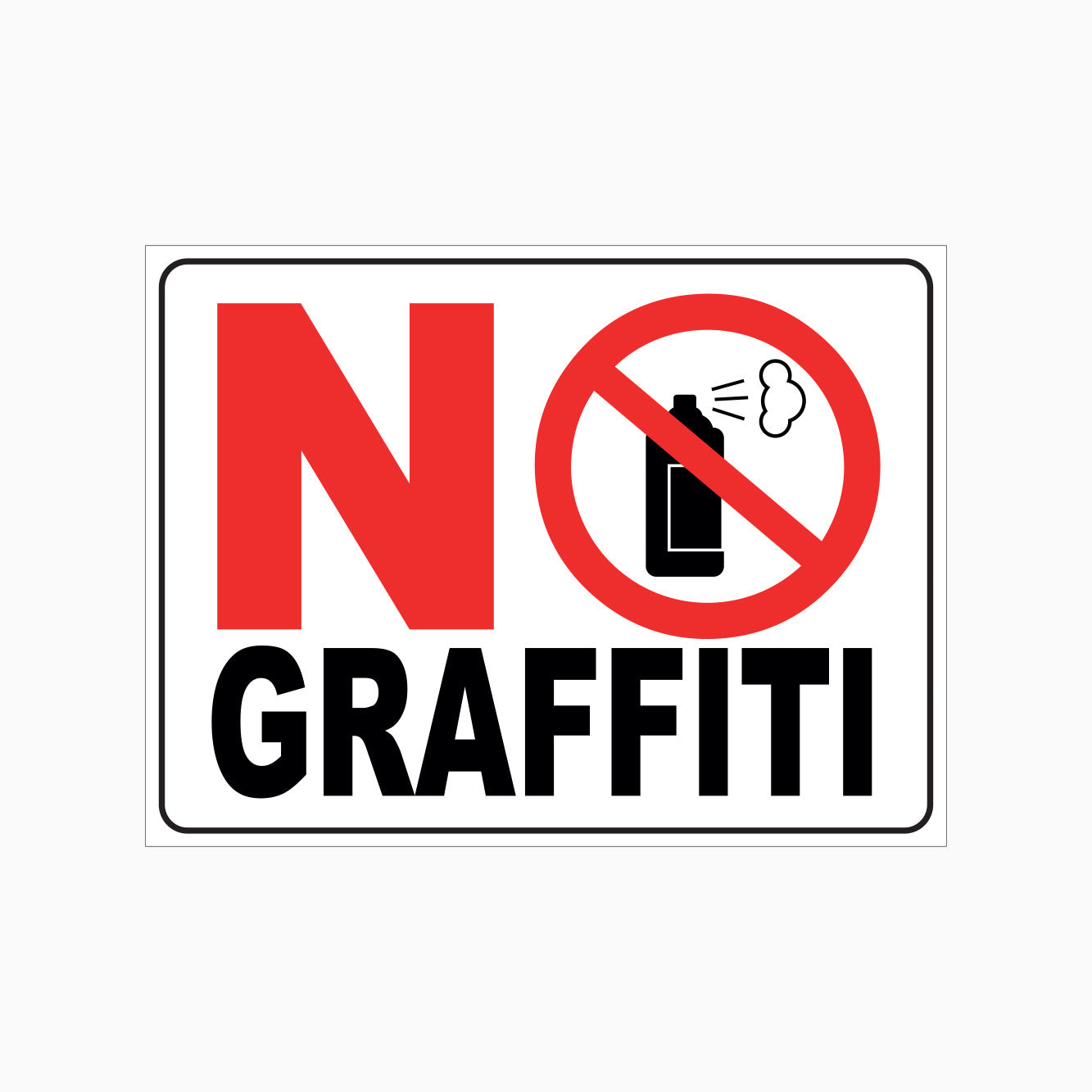 NO GRAFFITI SIGN