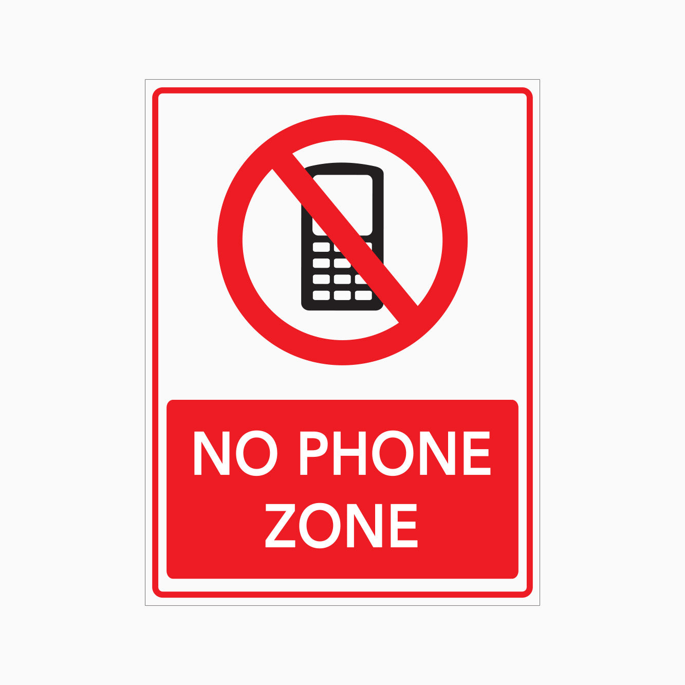 NO PHONE ZONE SIGN GET SIGNS Get Signs No phone zone sign get signs get signs