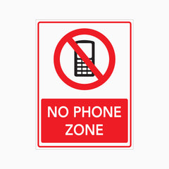 NO PHONE ZONE SIGN