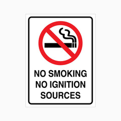 NO SMOKING NO IGNITION SOURCES SIGN