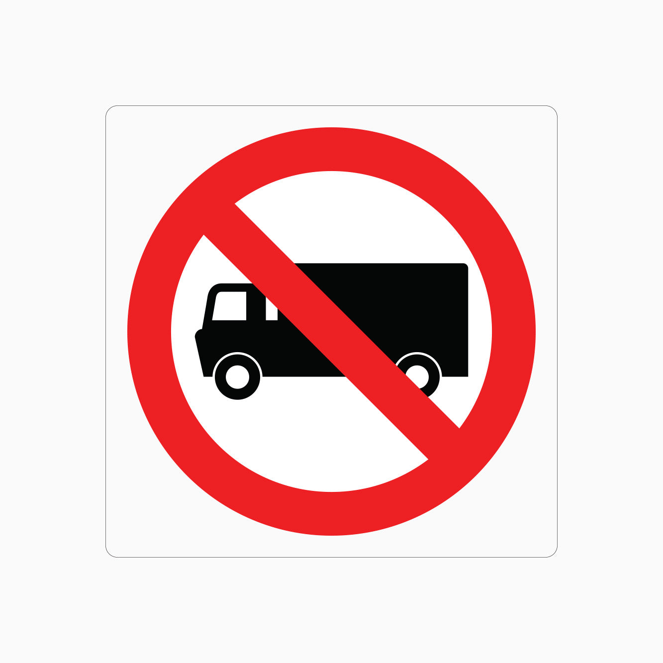 NO TRUCK SIGN - GET SIGNS