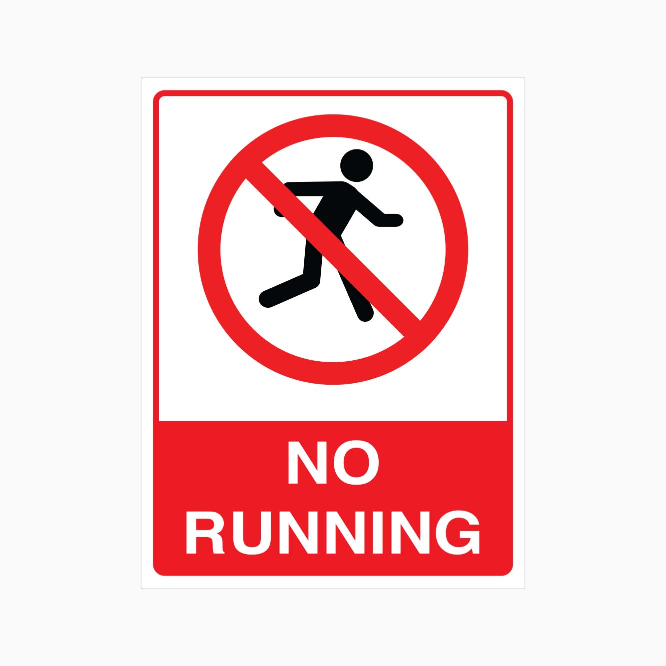 NO RUNNING SIGN | Durable Safety Signs - GET SIGNS Australia – Get signs