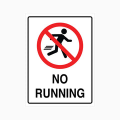 NO RUNNING SIGN | Durable Safety Signs - GET SIGNS Australia – Get signs