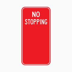 NO STOPPING SIGN