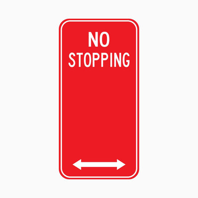 NO STOPPING SIGN Left and Right