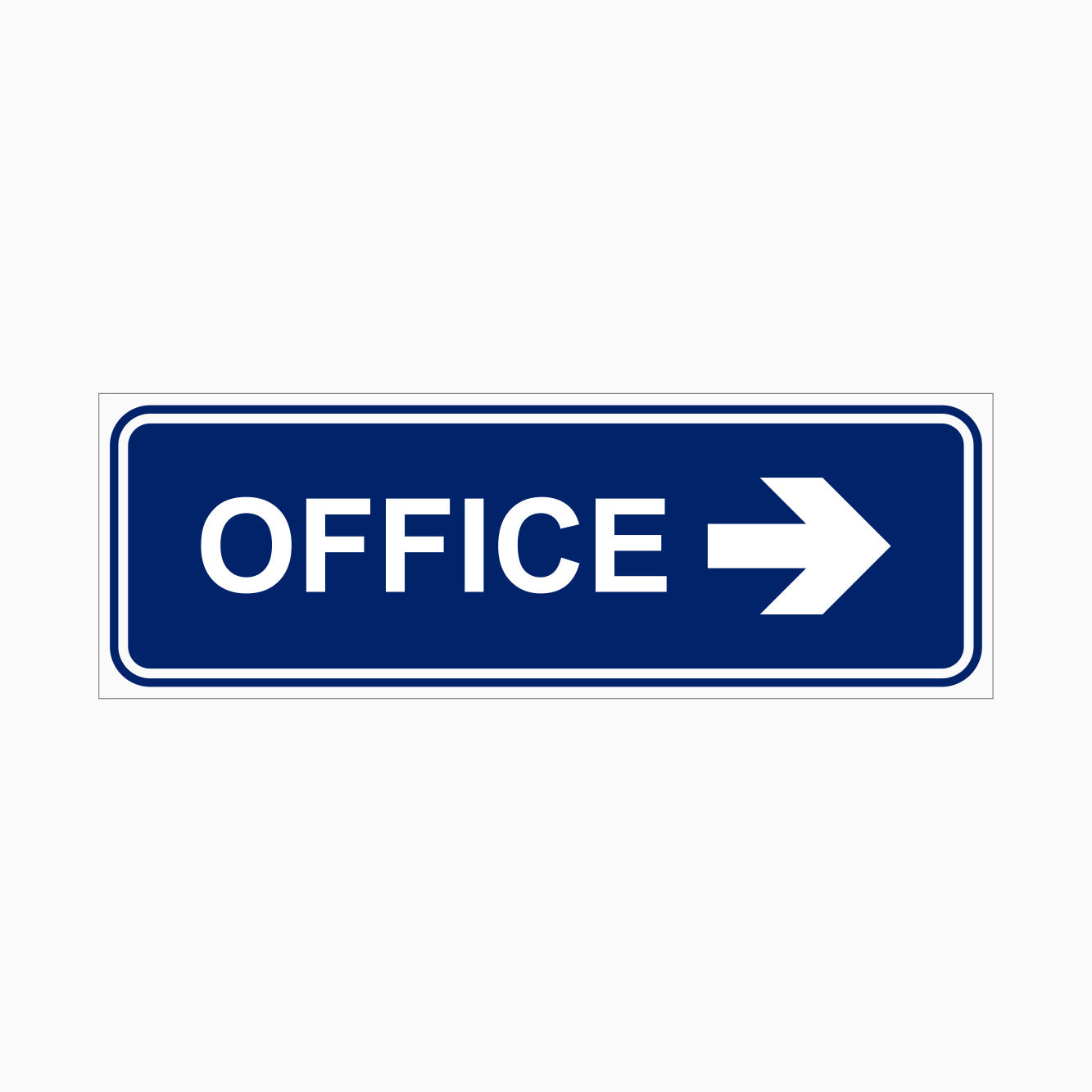 OFFICE SIGN (LEFT & RIGHT POINT)