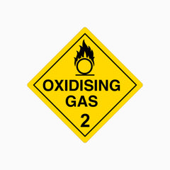 OXIDISING GAS 2 SIGN