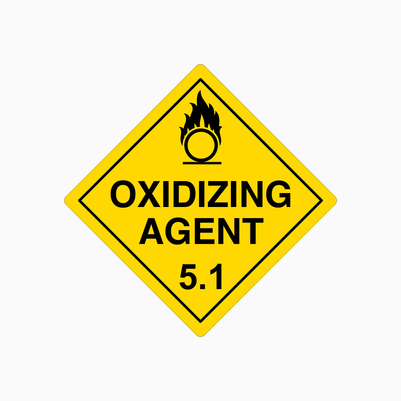 OXIDIZING AGENT 5.1 SIGN – Get signs
