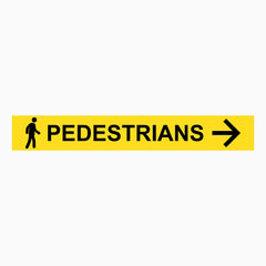 PEDESTRIANS RIGHT SIGN