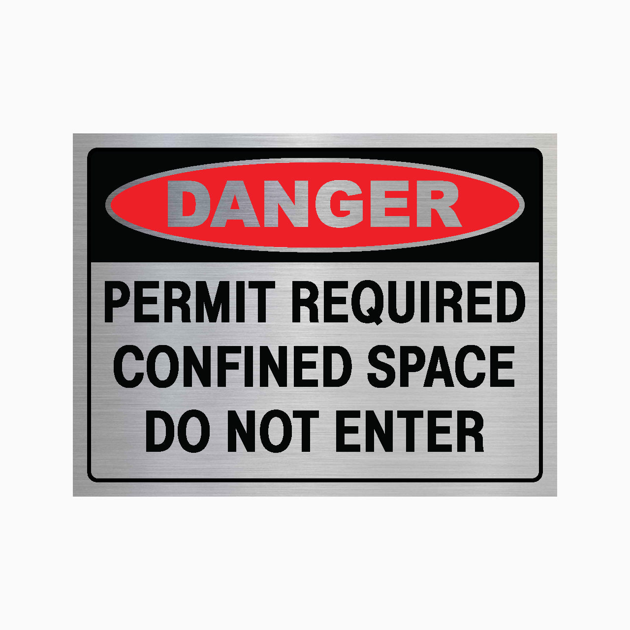 DANGER PERMIT REQUIRED CONFINED SPACE DO NOT ENTER SIGN - GET SIGNS