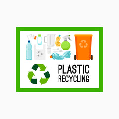 PLASTIC RECYCLING SIGN