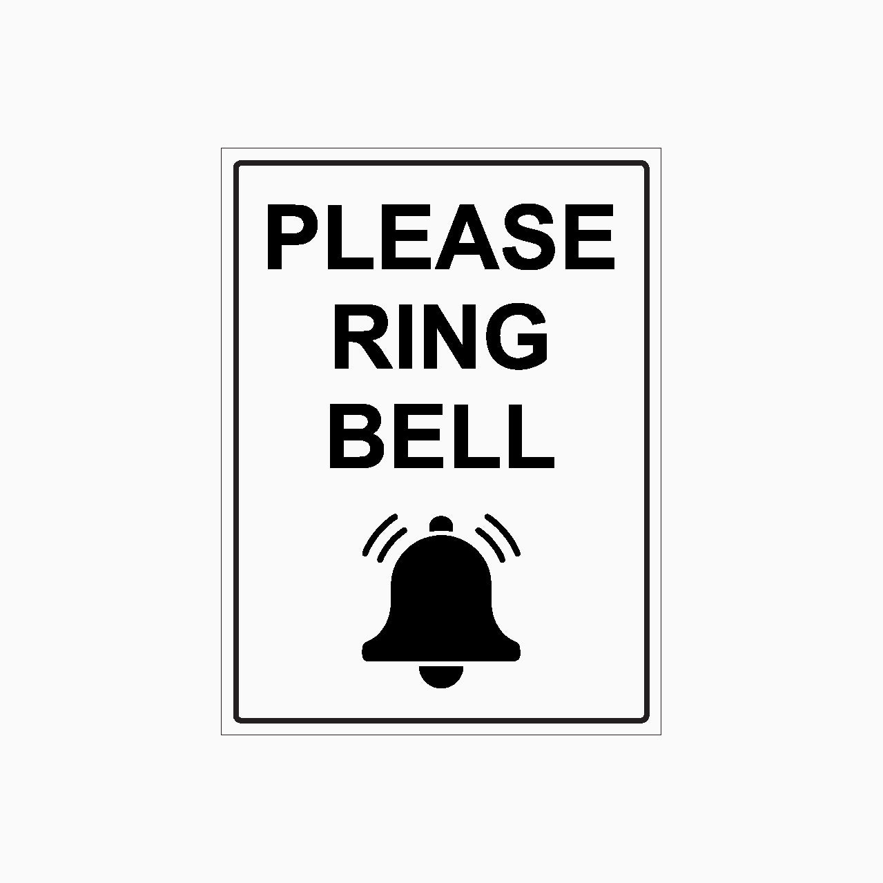 PLEASE RING BELL SIGN | GET SIGNS – Get signs