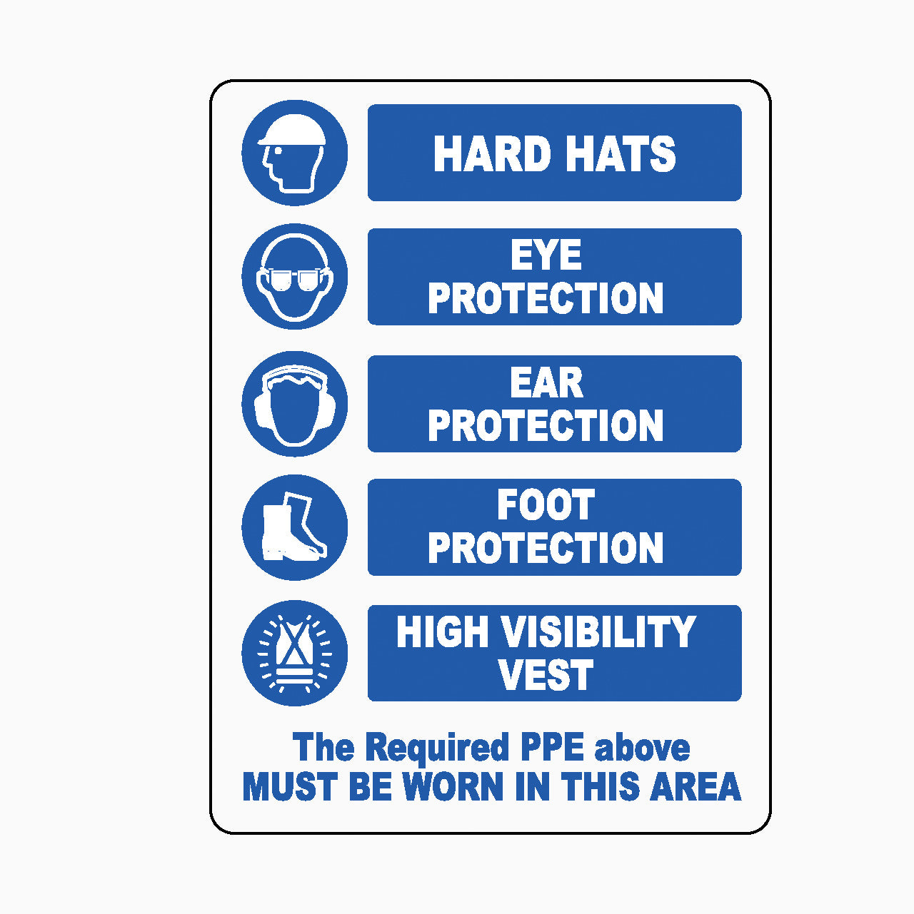 PPE SIGN (Personal Protective Equipment)