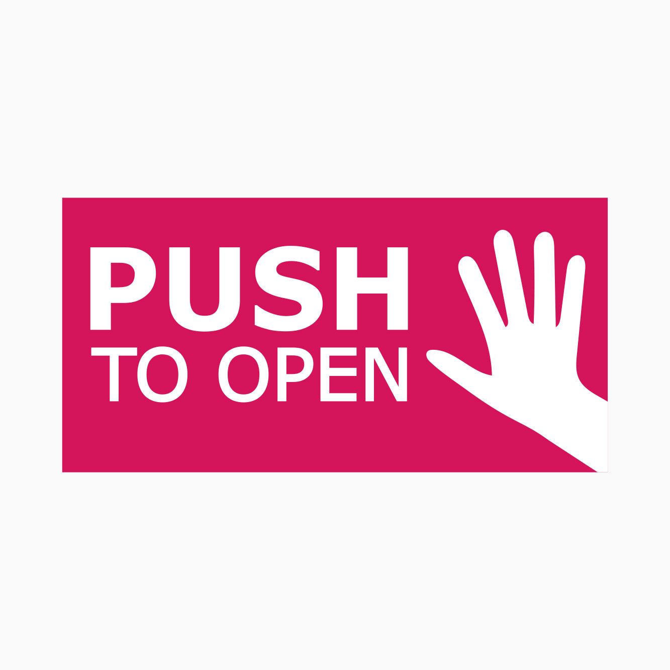 Shop Push PUSH TO OPEN SIGN – Get signs