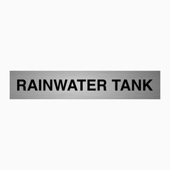 RAINWATER TANK SIGN