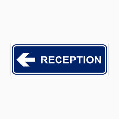 RECEPTION SIGN (LEFT & RIGHT POINT)