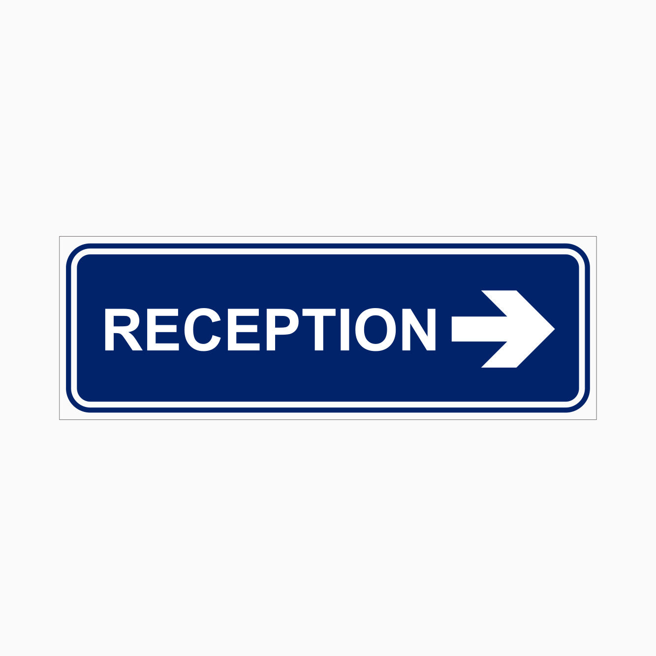 RECEPTION SIGN (LEFT & RIGHT POINT) – Get signs