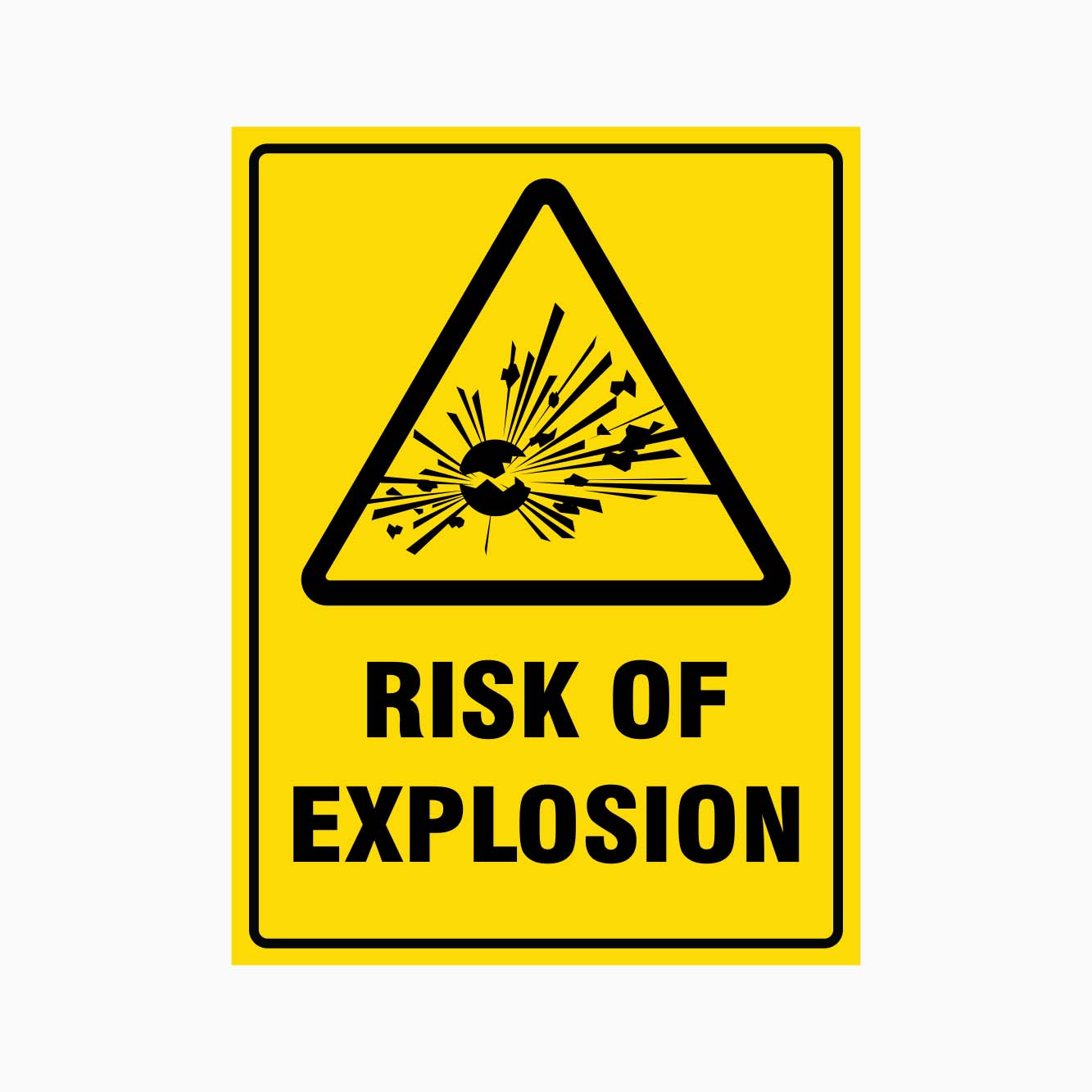 RISK OF EXPLOSION SIGN - GET SIGNS