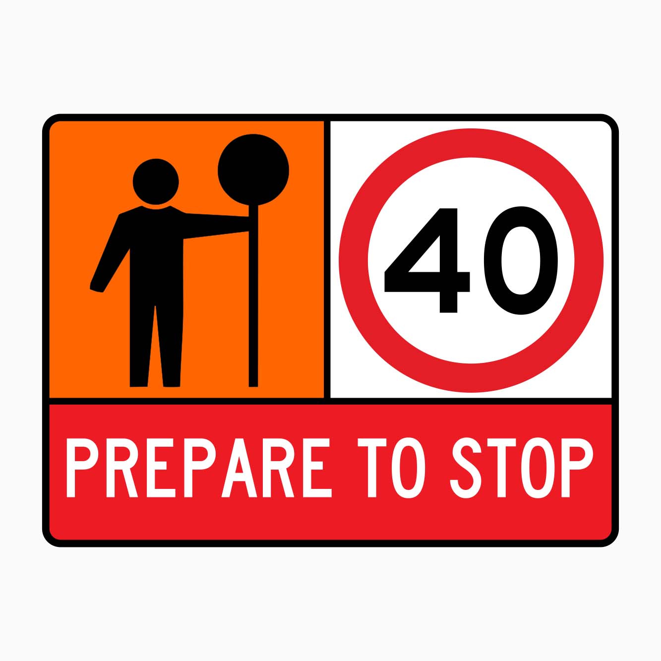 PREPARE TO STOP SIGN - GET SIGNS