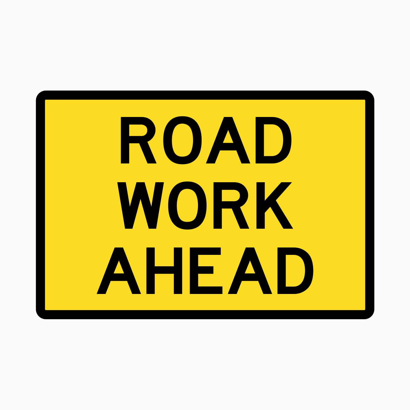 ROAD WORK AHEAD SIGN WITH SWING STAND 