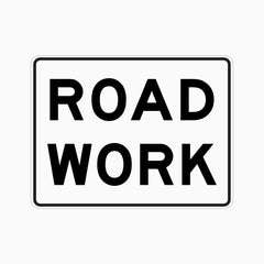 ROAD WORK SIGN