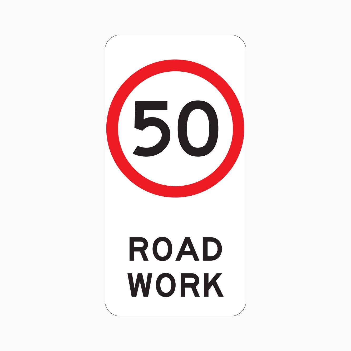 50 SPEED LIMIT ROAD WORK SIGN - GET SIGNS