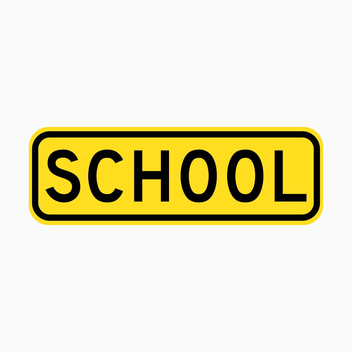 WARNING SCHOOL SIGN - W8-14 - get signs