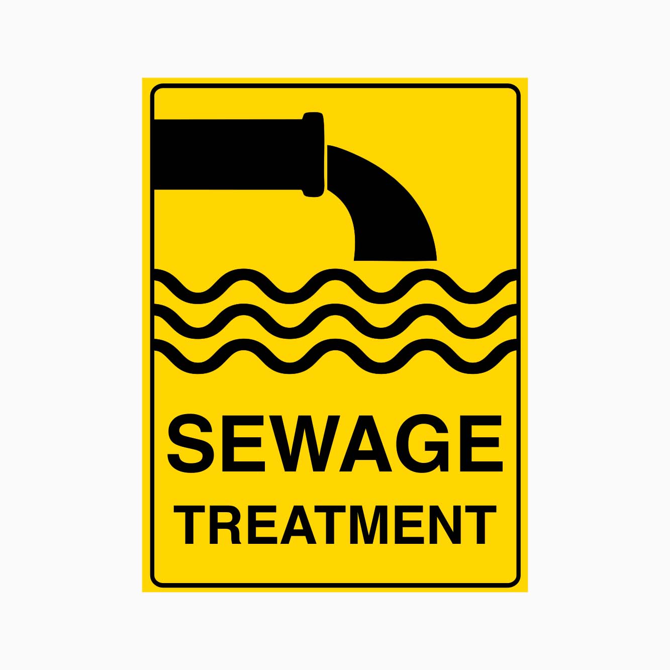 SEWAGE TREATMENT SIGN - GET SIGNS