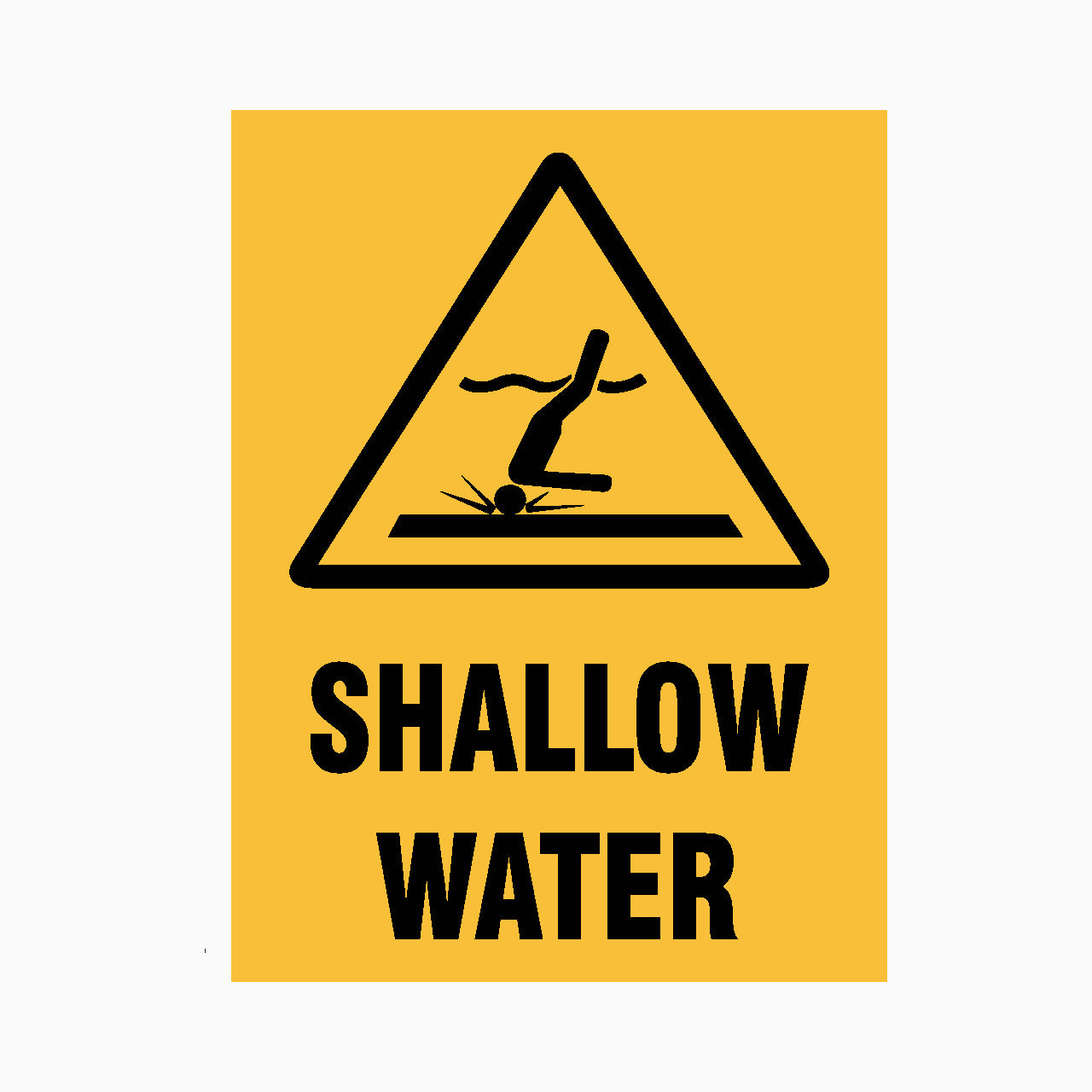 SHALLOW WATER SIGN - GET SIGNS