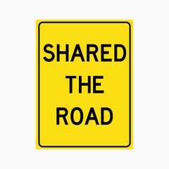 SHARE THE ROAD SIGN