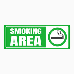 SMOKING AREA SIGN