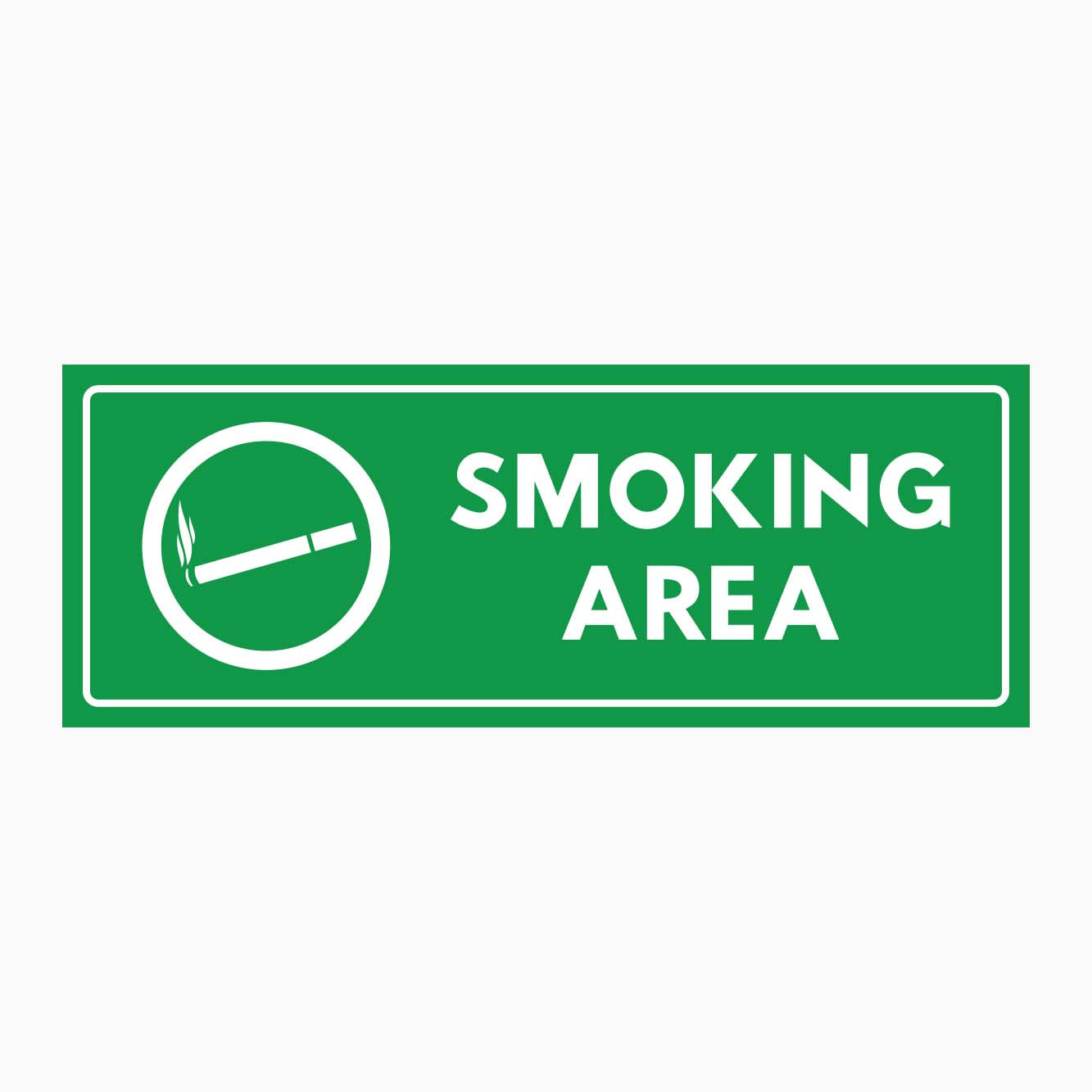 SMOKING AREA SIGN - GET SIGNS