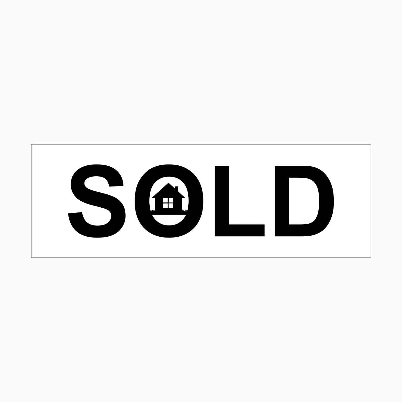 SOLD STICKERS (Pack of 10) for Real Estate - GET SIGNS