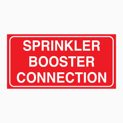 SPRINKLER BOOSTER CONNECTION SIGN
