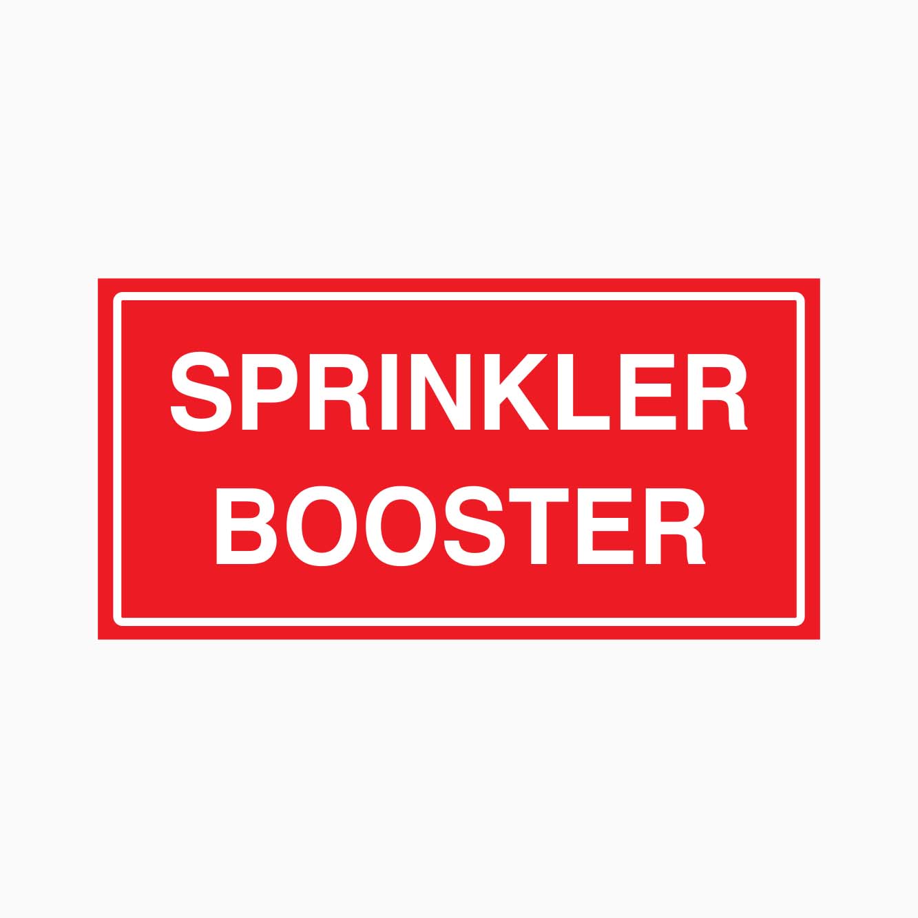 SPRINKLER BOOSTER SIGN | Statutory Signs at Get Signs – Get signs