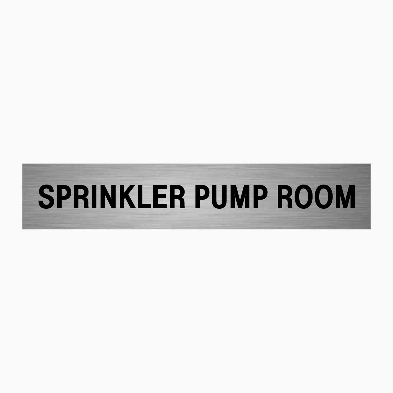 SPRINKLER PUMP ROOM SIGN - GET SIGNS