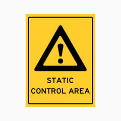 STATIC CONTROL AREA SIGN