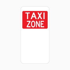 TAXI ZONE SIGN