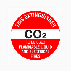This Extinguisher CO2 Sign