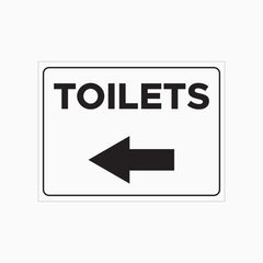 TOILET SIGN -  (LEFT OR RIGHT POINT)
